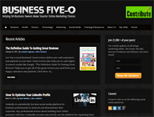 Tablet Screenshot of businessfive-o.com